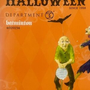 Department 56 Halloween Batminton Costume - Green and Black